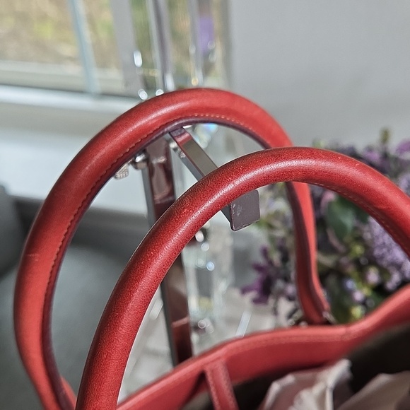 COACH Italian Red Clay/Rust East West Tote - Picture 6 of 14